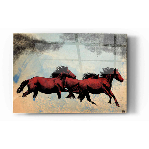 Union Rustic Horses by Unframed Graphic Art Wayfair
